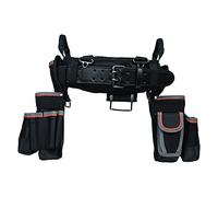 Klein Tools 55427 Tradesman Pro Electrician's Padded Tool Belt and Tool Pouch Combo for Long-wear Comfort and Durability Size Medium