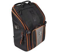 Backpack Tool Bag, Heavy Duty Tool Organizer, 21 Pockets and Large Interior Klein Tools 55482, Orange, 17.25-Inch