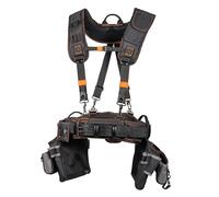 Klein Tools 55896 Tool Rig, Padded Tool Belt, Suspenders and Pouches with 23 Pockets, Adjustable 30 to 52-Inch Waist, for Carpenters, Electricians, Construction