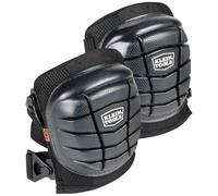 KLEIN TOOLS 60184 Knee Pads, Lightweight Gel Knee Pads with Slip Resistant Rubber Caps, Cinch Tight Straps, Black