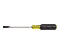 Klein Tools 602-6 5/16-Inch Keystone Tip Screwdriver, Made in USA, 6-Inch Heavy Duty Round Shank with Cushion Grip Handle