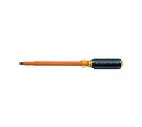 Klein Tools 602-8-INS Insulated Screwdriver, 3/8-Inch Cabinet Tip with 8-Inch Shank, Made in USA
