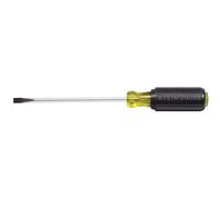 Klein Tools 605-10 1/4-Inch Cabinet Tip Screwdriver, 10-Inch Shank, Made in USA