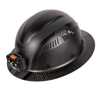 Klein Tools 60514 Hard Hat, K12 Series Carbon Fiber Full Brim, Rechargeable Headlamp, Vented, Class C, Type 1, Spartan
