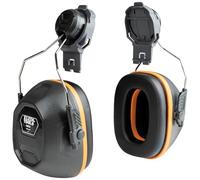 KLEIN TOOLS 60532 Earmuffs, Cap and Safety Helmet Hard Hat Attachment, 26dB Noise Protection, Construction, Manufacturing, Maintenance