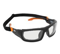 KLEIN TOOLS 60538 Gasket Safety Glasses, Professional PPE Protective Eyewear, Full Frame, Scratch Resistant, Anti-Fog, Indoor/Outdoor Lens