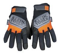 Klein Tools 60596 Work Golves, Touchscreen-Capable General Purpose Gloves feature Firm Grip Suede Palm, Hook and Loop Wrist Strap, Large