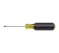 Klein Tools 606-2 Mini Flathead Screwdriver, Made in USA, 1/16-Inch Keystone Tip with 2-Inch Round Shank and Cushion Grip Handle