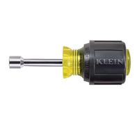 Klein Tools 610-1/4M 1/4-Inch Magnetic Nut Driver, Made in USA, 1-1/2-Inch Hollow Shaft and Cushion Grip Handle