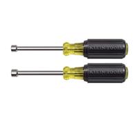 Klein Tools 630M 3" Hollow Shank Magnetic Tip Nut Driver Set (2 Pieces)