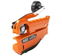 Klein Tools 63625 MC Cable Cutter, Cuts Up to 3/8-Inch Armored Cable (BX, AC, MC, MCAP, Greenfield), Spring Loaded Handle with Storage, Tool-Free Blade Replacement