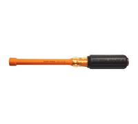KLEIN TOOLS 646-1/2-INS Insulated Nut Driver, 1/2-Inch Hex, Cushion Grip Handle, 6-Inch Round Hollow Shaft