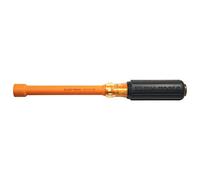 Klein Tools 646-9/16-INS Insulated Nut Driver, Made in USA, 9/16-Inch Hex with 6-Inch Hollow Shaft and Cushion Grip Handle
