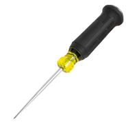 Klein Tools 6504DD Demolition Scratch Awl, Steel Tip-to-Cap Construction, Cushion-Grip™ Handle, Oversized Strike Cap, Piercing and Scribing Tool