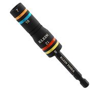 Klein Tools 651MQS Impact-Rated Quad Socket Set, 4-in-1 Flip Socket Driver, Color-Coded, Heavy-Duty Multi Tool, 1/4-Inch Drive, Metric 7mm, 8mm, 10mm, 12mm, 3-1/2-Inch Extension Shaft