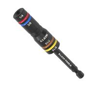 Klein Tools 651QS Quad Socket, 4 Sizes in 1 Socket, 4-in-1 Color Coded SAE Impact Rated, Deep-Well Heavy-Duty, 1/4-Inch Drive, 3-1/2-Inch Shaft