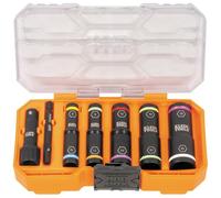 Klein Tools 65619 KNECT Flip-10 Metric Impact Socket Set, Deep Sockets, 5 Color-Coded Flip Sockets, 10 Metric Socket Sizes, 1/4 and 3/8-Inch Adapters, MODbox Case