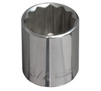 Klein Tools 65707 13/16-Inch Standard 12-Point Socket 3/8-Inch Drive