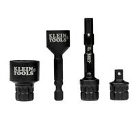 Klein Tools 65KADPS KNECT (S) Impact Socket Adapter Set, 4 Adapters for Ratchets, Impact Drivers and Flip Sockets, Fits 1/4-Inch Drive Tools, Compatible with KNECT (M) System
