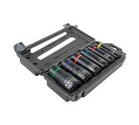 Klein Tools 66010 2-in-1 Impact Socket Set, 6-Piece Tool Set with 12-Point Deep Sockets with 1/2-Inch Drive, Includes Tool Case
