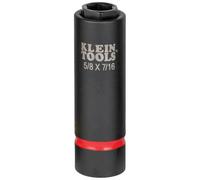 Klein Tools 66062 2-in-1 Deep Impact Socket, 6-Point 5/8-Inch and 7/16-Inch Hex Socket, Use with Impact Wrenches BAT20-CW, BAT20-CW