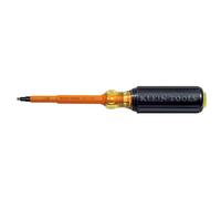Klein Tools 662-4-INS Insulated Screwdriver, Made in USA, #2 Square-Recess Tip with 4-Inch Shank