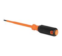 Klein Tools Insulated Screwdriver 6816INS, 1000V, 3/16 in Cabinet Tip, 6-inch Shank, Cushion Grip
