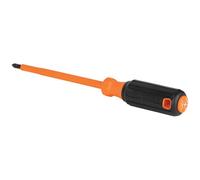 Klein Tools 6836INS Insulated Screwdriver, 1000V #2 Phillips Tip Screwdriver with 6-Inch Shank, Tip-Ident, Cushion-Grip Handle