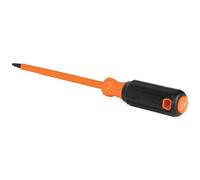 Klein Tools 6846INS Insulated Screwdriver, 1000V #2 Square Tip Screwdriver with 6-Inch Shank, Tip-Ident, Cushion-Grip Handle