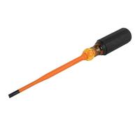 Klein Tools 6926INS Insulated Screwdriver, 1000V Slim Profile Tip, 1/4-Inch Cabinet Screwdriver with 6-Inch Shank, Cushion-Grip Handle