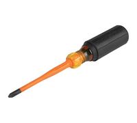 Klein Tools 6934INS 1000V Slim Tip Insulated Screwdriver, 4-Inch Round Shank, 2 Phillips Tip, Cushion Grip Handle