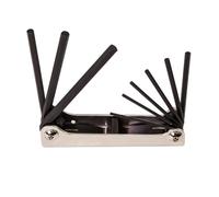 KLEIN TOOLS 70591 Folding Hex Key Set, 9-Key, SAE Sizes