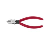 Klein Tools 72192 Pliers, Made in USA, Diagonal Cutting Pliers Type D-6 for Telephone Work, with "V" Stripping Notch, 6-Inch