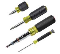 Klein Tools 80019 Tool Set, Multi-Bit Screwdriver and Nut Driver Tool Kit, 28 Different Industrial Strength Bits and Sizes, 4-Piece, Black