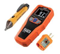 Klein Tools 80023P Tool Set, Home Inspector Tool Kit with Digital Moisture Meter, Non-Contact Voltage Tester, GFCI Outlet Tester, 3-Piece