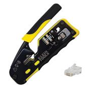 Klein Tools 80024 Racheting Data Cable and CAT6 Plug 50-Pack Tool Kit, Pass Thru Installation Tool Kit, 2-Piece