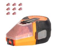 Klein Tools 80193 Chalk Line Tool and Red Capsules Kit, 50-Foot Auto-Retracting Reel, Mess-Free Refill, Includes Nine 1.2-Oz Red Chalk Capsules