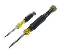 Klein Tools 80209 Precision Multi Bit Screwdriver Set 31 Pieces Padded Handle Bits for Apple Product Repair Phillips Slotted Hex Torx for Electronic Repair