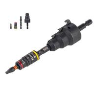 Klein Tools 85091HD Flip Socket Conduit Reamer, 3-in-1 Impact-Rated Tool for 1/2-Inch, 3/4-Inch, 1-Inch Conduit, Magnetic Bit Holder
