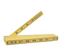 Klein Tools 910-6 Folding Ruler 6-Foot, Durable Fiberglass, Inside Reading