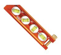 Klein Tools 935AB4V Level, 6-Inch Magnetic Torpedo and Conduit Level with 0/30/45/90 Degree Vials, V-Groove and Magnet Track, High Visibility Orange