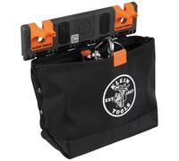 Klein Tools BC510S Bucket Work Center Hardware Tool Pouch with Carabiner, Magnetic, S Hook Rail System Accessory for Lineman Tools