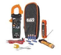 Klein Tools CL320KIT HVAC Kit for HVAC Testing; Digital Clamp Meter, Non-Contact Voltage Tester, and Infrared/Probe Thermometer
