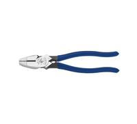 Klein Tools D213-9NETH Lineman's Bolt-Thread Holding Pliers, High-Leverage Streamline Design with Rounded Nose and Knurled Jaw, 9-Inch