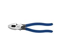 Klein Tools D213-9NETP Lineman's Fish Tape Pulling Pliers, High Leverage Design with Handle Termpering for Comfort When Cutting, 9-Inch