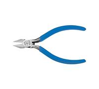 Klein Tools D244-5C Pliers, Diagonal Cutting Electronics Pliers with Pointed Nose, Narrow Jaw and Hinge, 5-Inch