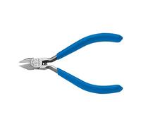 Klein Tools D259-4C Pliers, Diagonal Cutting Midget Electronics Pliers with Pointed Narrow Jaw, and Hot-Riveted Joint, 4-Inch