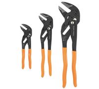 Klein Tools D53103KIT Adjustable Pliers Wrench Set, Compact High-Leverage Parallel Smooth Jaw Pliers, 7-Inch, 10-Inch and 12-Inch, 3-Piece