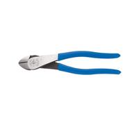 Klein Tools Diagonal Cutters J2000-48, 8-Inch Angled Heavy-Duty, Cuts ACSR, Blue/Black