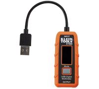 Klein Tools USB Power Meter, USB-A Digital Meter for Voltage, Current, Capacity, Energy Resistance ET900, Orange